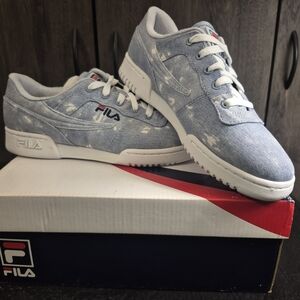 Fila Women's Athletic Shoes - Light Blue and White
